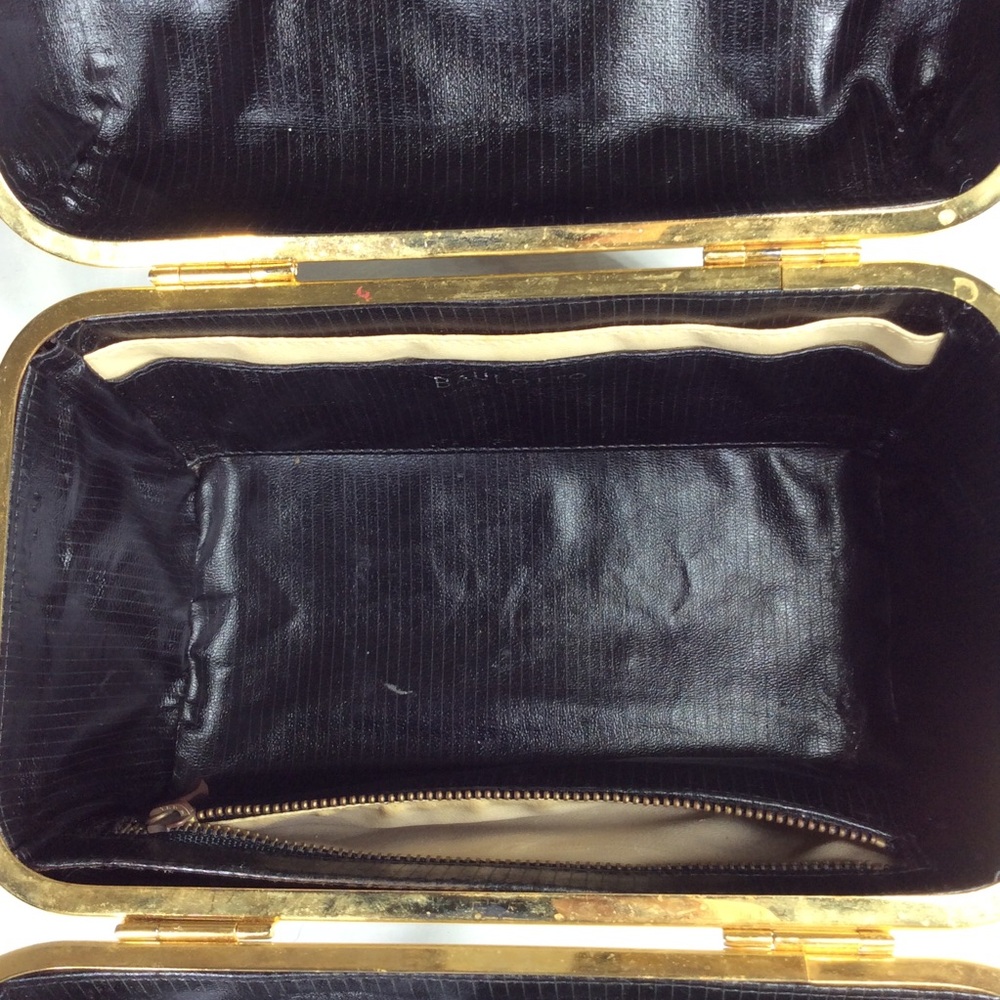 Baulotto Italian Bronze Lucite Handbag Designed Art Deco Box Purse Bag - Picture 9 of 12